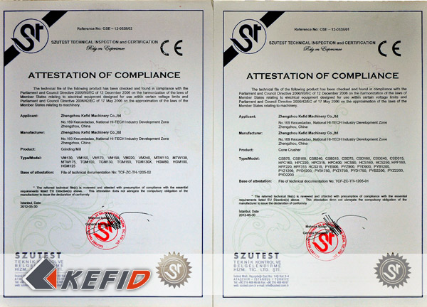 CE Certificates