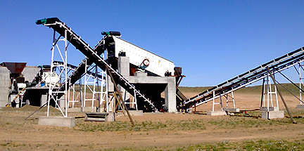 80-100TPH Stone Crushing Plant in Mogolia