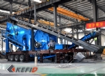 Mobile crushing plant in the workshop