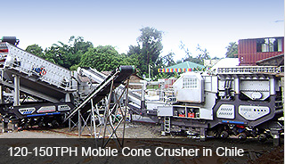 120-150TPH Mobile Cone Crusher in Chile