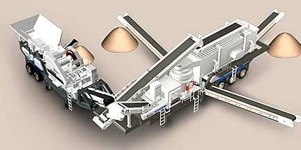 Mobile Type Limestone Crushing Line in Papua New Guinea