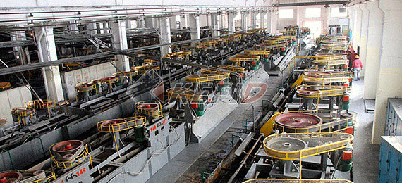 Copper ore beneficiation plant