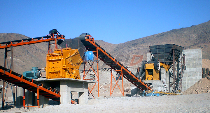Kefid 200tph granite crushing line in Congo, Dem. Rep