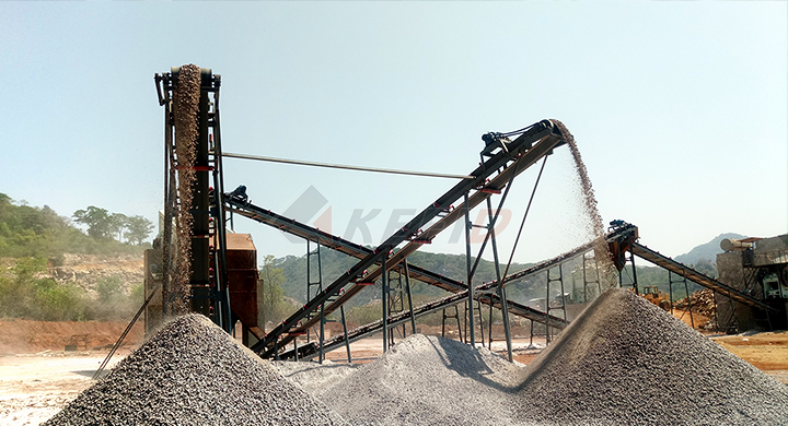 Kefid 120tph granite crushing line in Zimbabwe,Africa