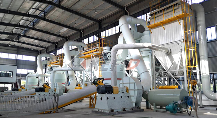 Kefid 200 mesh bentonite grinding mill production line in Zhejiang,China